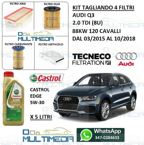 Kit tagliando filtri olio - filtri,
