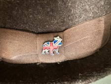 Christys'  Cristy's Christy's London Stetson Kangol Barbour 1773 bull dog pin