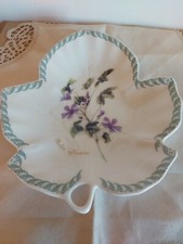 ORIGINALE GRAZIOSO SVUOTATASCHE IN CERAMICA Forma di Foglia le terrine Tognana