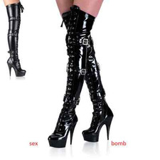 Sexy Stivali Coscia Tacco 15