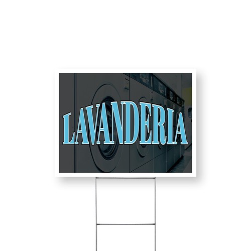 Insegna lavanderia cortile - insegna,