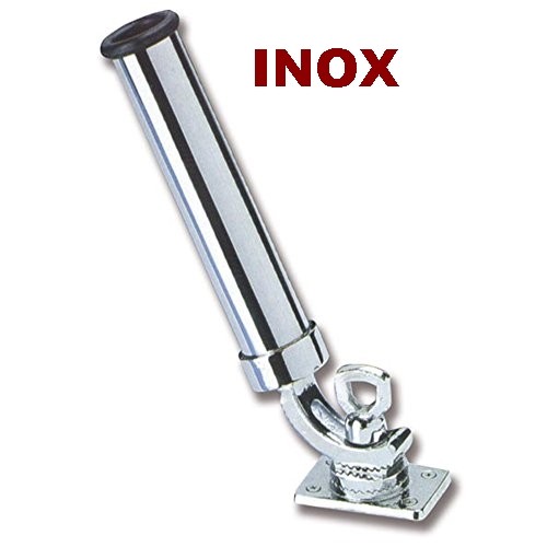 Portacanna inox fissaggio - portacanna,