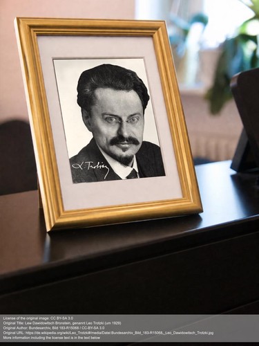 Autografo repro leo trotsky - autografo,