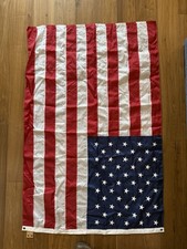 Bandiera americana flag Valley Forge Perma-Nyl made usa 90’s Vintage