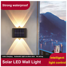 2 x Lampada Da Parete Solare LED Applique Esterno con 6 LED luce Calda Sped.Espr