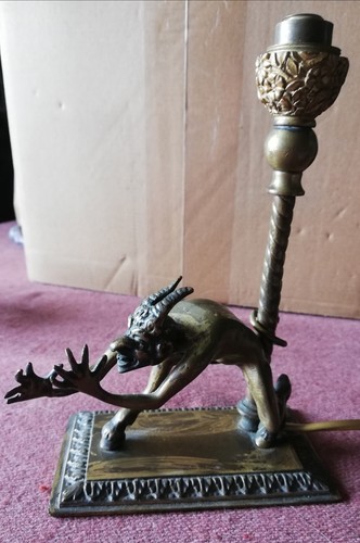 Bronzetto liberty lampada - liberty,