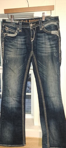Jeans donna fibbia rock