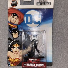 Harley Quinn Miniatura DC Comics Figura Argento 2" Jada Toys Nano Mini MetalFigs 
