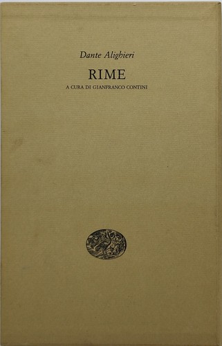 Dante alighieri rime cura - dante,
