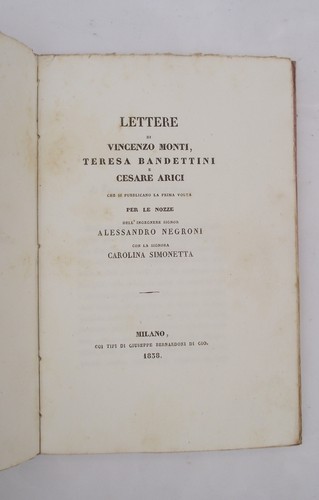 Monti bandetti lettere - -,