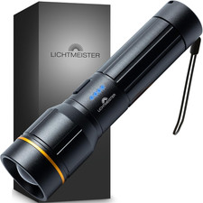 ® Torcia (2000 Lumen, Batteria Da 5000 Mah) - Torcia LED Potente Professionale -