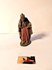 Pastori presepe di San Gregorio Armeno. Re Baldassarre in terracotta alti cm 6,5
