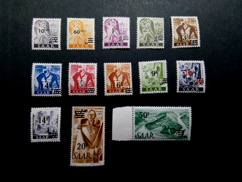 Germania saar 1947 serie - germania,