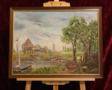 Dipinto olio vintage Il