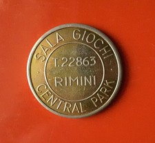 GETTONE SALA GIOCHI CENTRAL PARK RIMINI (MOLTO RARO) [K300]