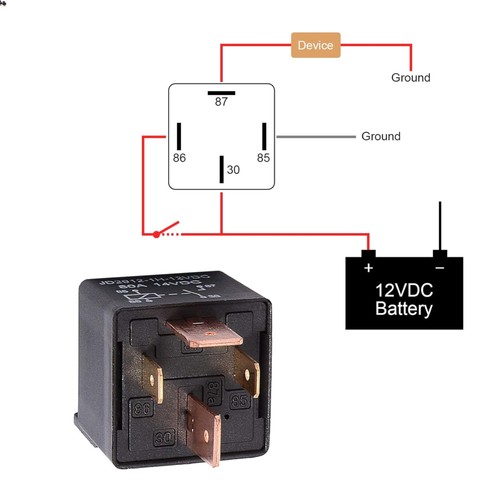 Relè pin 12v - 12v, auto