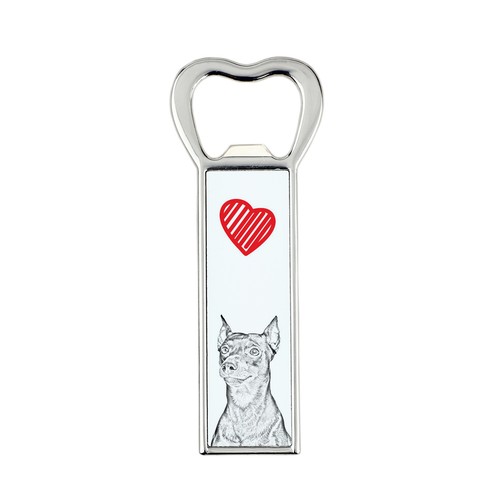 Pinscher tedesco apriporta con