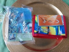 Raro portafoglio Seven Industries nuovo Alto 12 Largo 10 cm Anni 80 Collezione