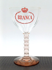 BRANCA BICCHIERE MOLTO RARO - PER APERITIVO INIZI 900 (piccolo difetto scritta)