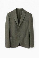 Blazer misto lana verde