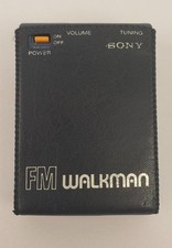 Walkman vintage Sony SRF-40W radio FM blu con custodia made in Japan testato funzionante