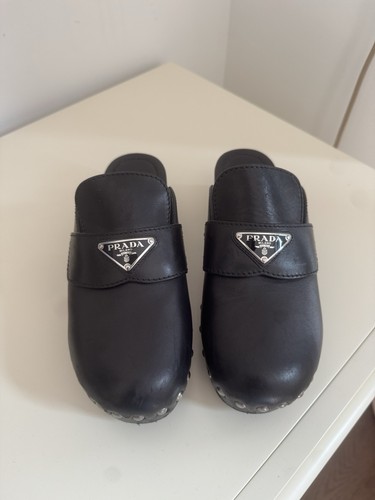 Prada studded clogs size - prada,