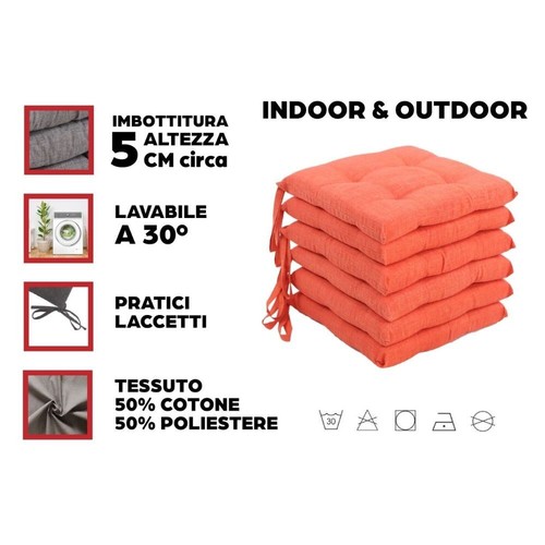 Set cuscini sedie - set, 6