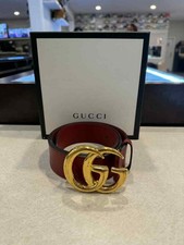 Gucci Cintura Pelle Rossa