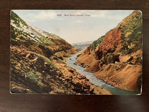 Cartolina bear river canyon - river,