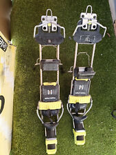 Attacchi da sci alpinismo usati Silvretta 404 con skistopper e viti. Din 4-9 