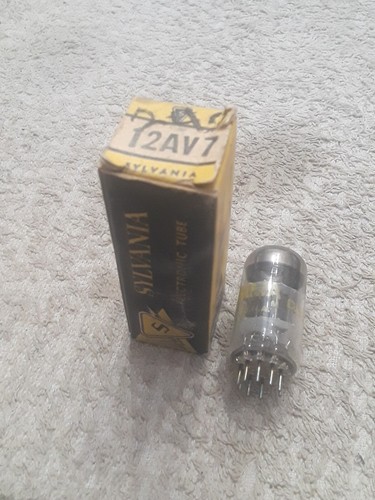 Nos sylvania 12av7 vacuum tube - sylvania,