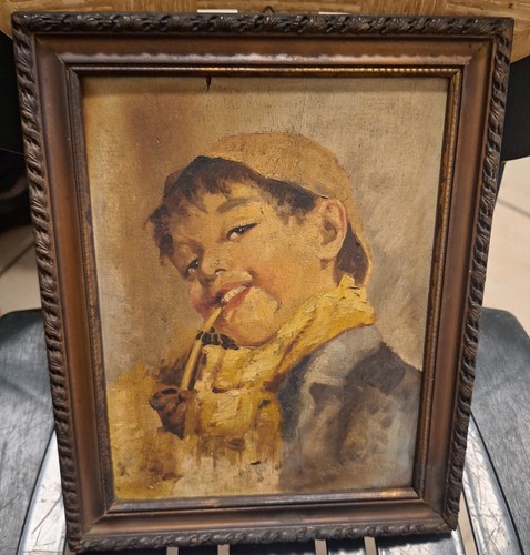 Dipinto olio tavola - ad, su