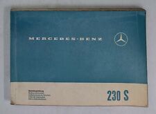 I112762 Uso e Manutenzione - Mercedes-Benz 230 S - 1965