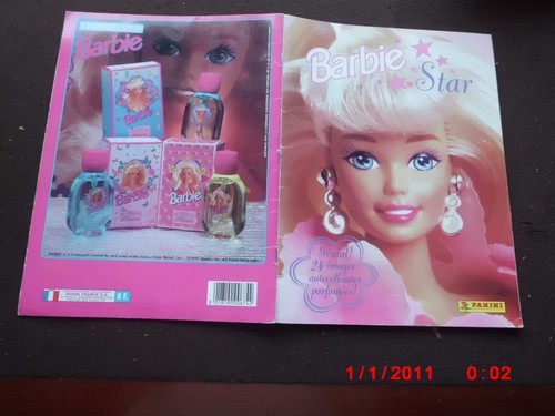 1995 album panini barbie star - barbie,