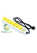 Ciabatta elettrica 6 prese 3600w interruttore on/off growbox impianti indoor 16a