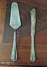 Set Paletta e Coltello Da Dolce - antico -  Silver plated - Vintage  - Regalo