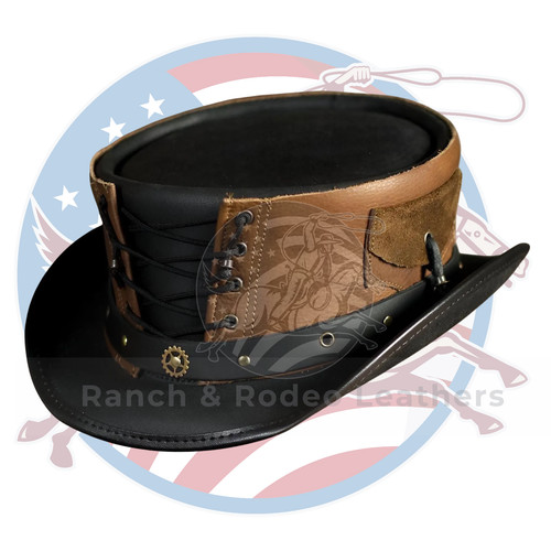 Cappello corsetto pelle nero - , e