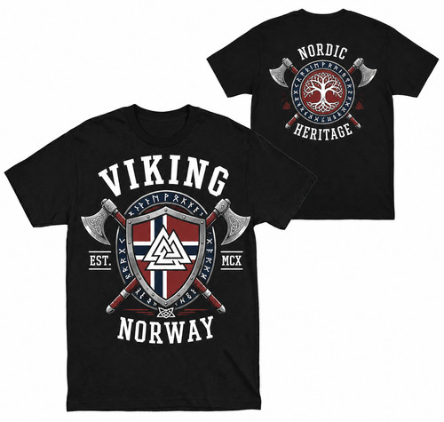 Shirt norvegese bandiera - norvegese,