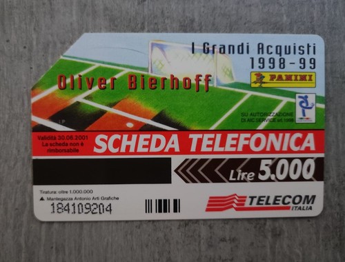 Scheda telefonica oliver - scheda,