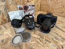 Set Fotocamera Analogica Canon T70 + Obiettivi + Flash + Filtri + Manuali