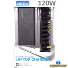 ALIMENTATORE PC PORTATILE NOTEBOOK 120W ACER DELL HP LENOVO TOSHIBA SAMSUNG SONY