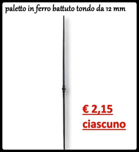 Paletto ferro battuto - paletto, in