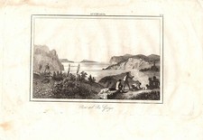 Stampa antica KING GEORGE SOUND panorama Albany Australia 1840 Antique print