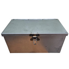 CASSETTA PORTA ATTREZZI 260X140X130MM LAMIERA FERRO TRATTORE MULETTO ESCAVATORE