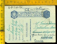 Seconda Guerra Franchigia Posta Militare 17 x PM 78 Genio Telescrivente Cuneo