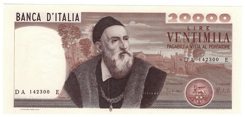 20000 lire tiziano - 20000,
