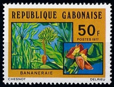 66530 gabon 1977 - gabon, flora