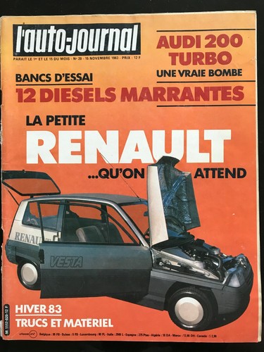 Auto journal 11 1983 - l'auto-journal, 11/1983