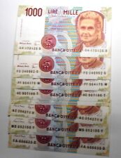 Serie completa 1000 Lire Montessori   FDS   !!