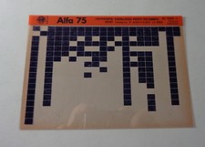 Alfa Romeo 75 Microfiche Parts